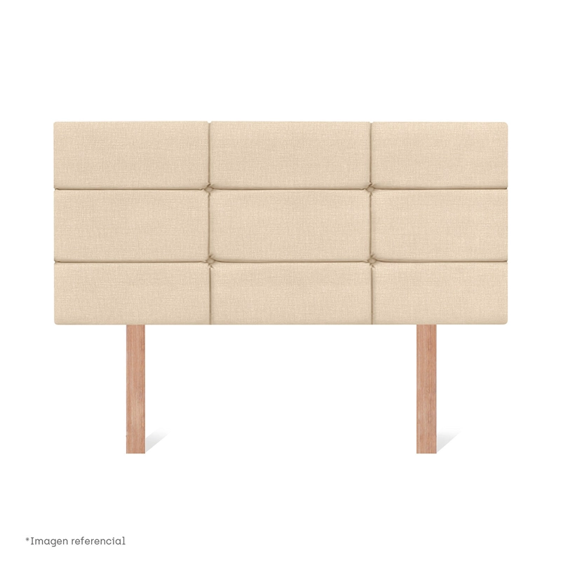 DORMITORIO BOXET PARAÍSO POCKET STAR BLOCKS 1.5 PLAZAS CHAMPAGNE - 5
