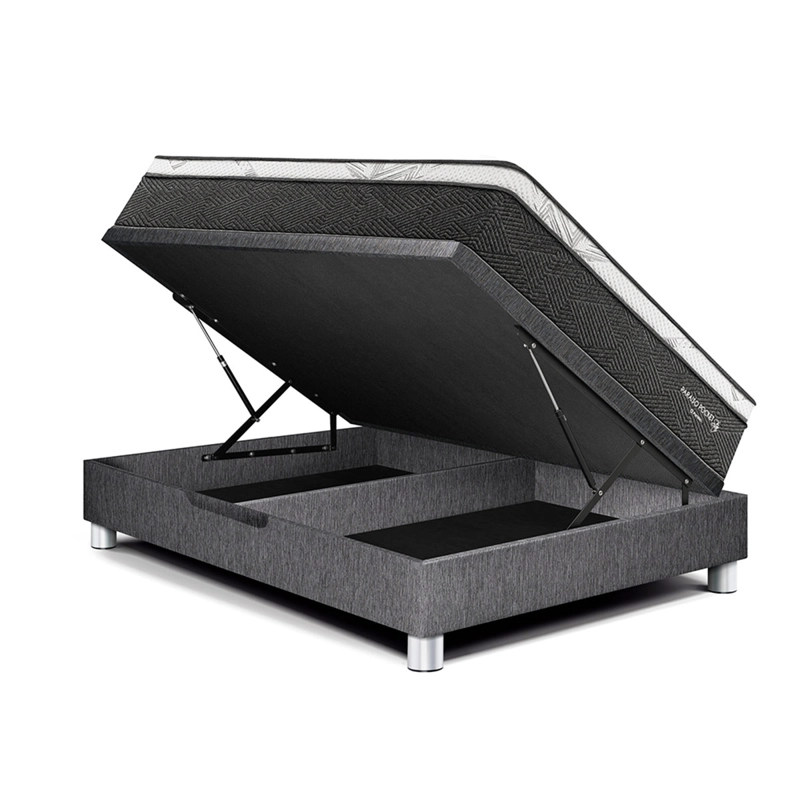 DORMITORIO BOXET PARAÍSO POCKET STAR GOLD 1.5 PLAZAS GRIS - 2