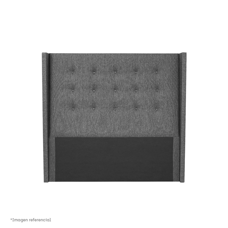 DORMITORIO BOXET PARAÍSO POCKET STAR GOLD 2 PLAZAS GRIS - 5
