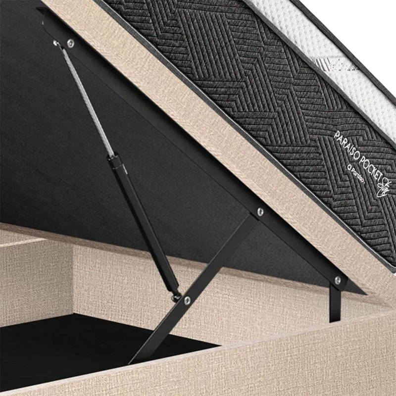 DORMITORIO BOXET PARAÍSO POCKET STAR GOLD QUEEN CHAMPAGNE - 4