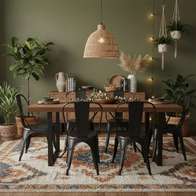 JUEGO DE COMEDOR RIPLEY HOME IRONBRIDGE + TOLIX 6 SILLAS - 2