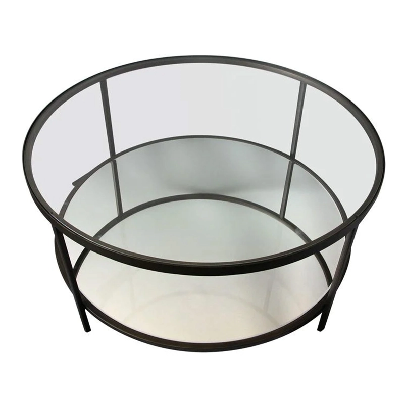 MESA DE CENTRO + MESA LATERAL RIPLEY HOME ESPEJO BRASS - 4