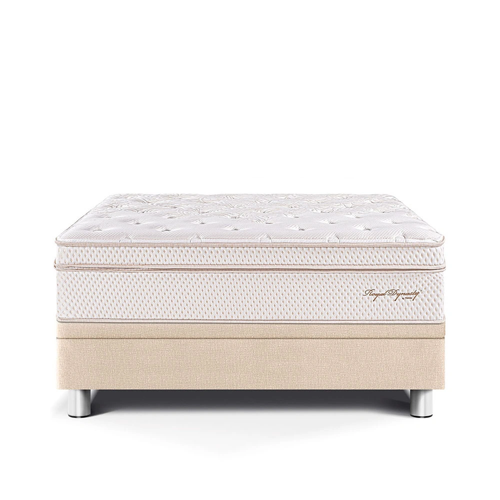 CAMA BOXET PARAÍSO ROYAL DYNASTY 1.5 PLAZAS CHAMPAGNE + 1 ALMOHADA VISCOELÁSTICA - 2