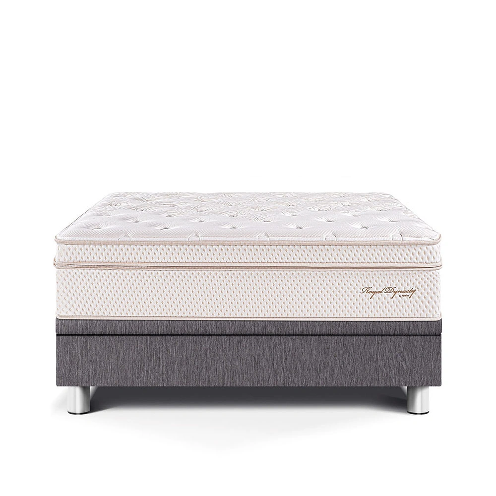 CAMA BOXET PARAÍSO ROYAL DYNASTY QUEEN GRIS + 2 ALMOHADAS VISCOELÁSTICAS - 2