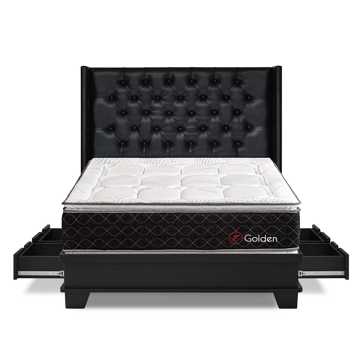 DORMITORIO CON CAJONES FORLI GOLDEN QUEEN - 1