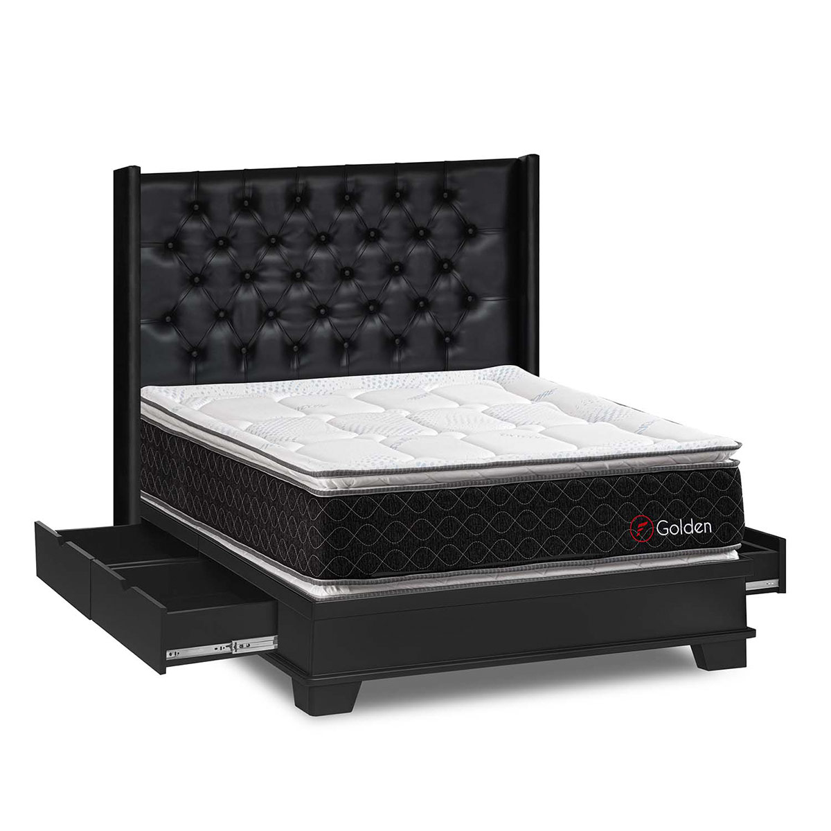 DORMITORIO CON CAJONES FORLI GOLDEN QUEEN - 2