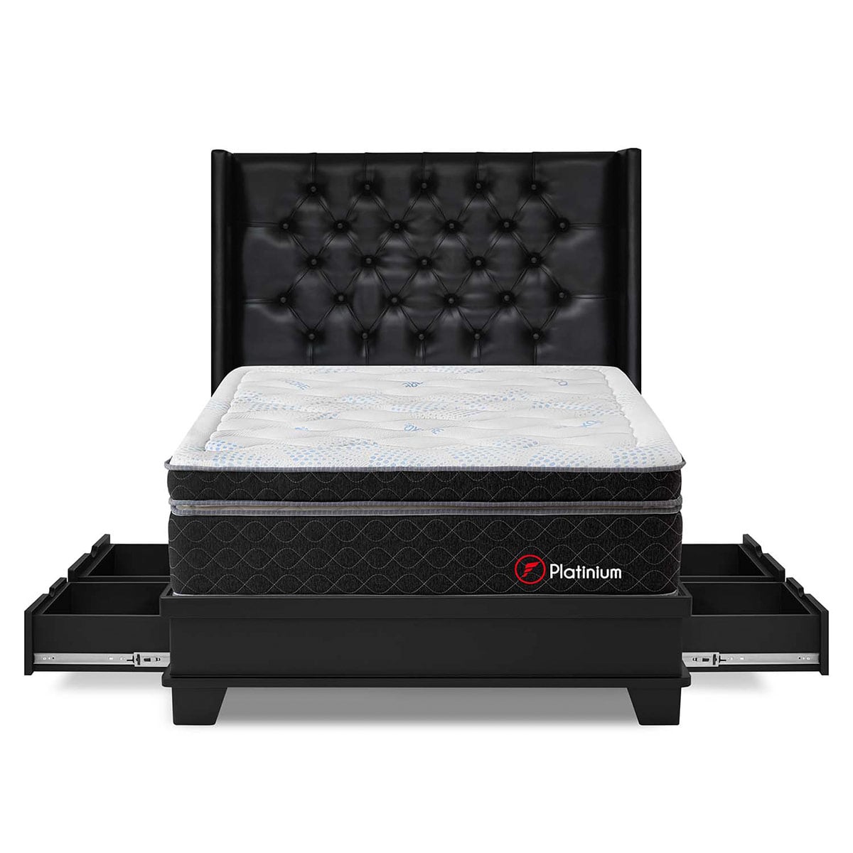 DORMITORIO CON CAJONES FORLI PLATINIUM 2 PLAZAS - 1