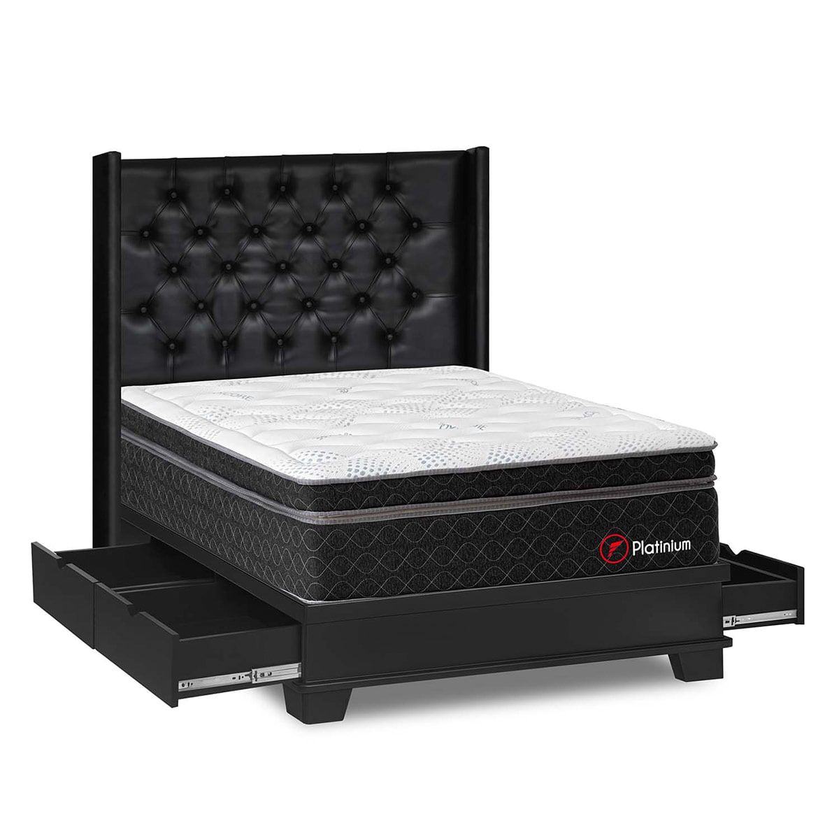 DORMITORIO CON CAJONES FORLI PLATINIUM 2 PLAZAS - 2