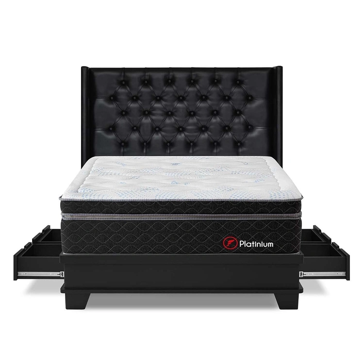 DORMITORIO CON CAJONES FORLI PLATINIUM QUEEN - 2