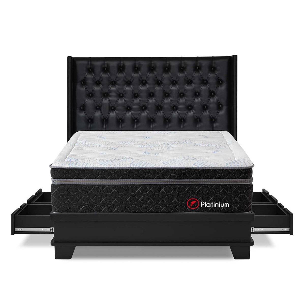 DORMITORIO CON CAJONES FORLI PLATINIUM KING - 1