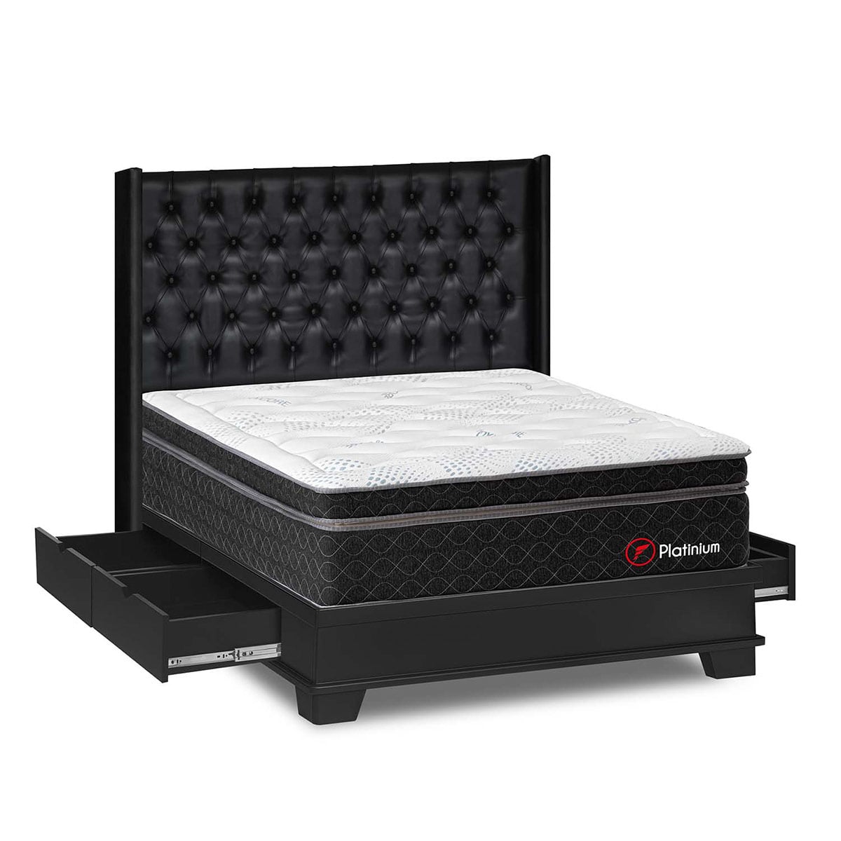 DORMITORIO CON CAJONES FORLI PLATINIUM KING - 2