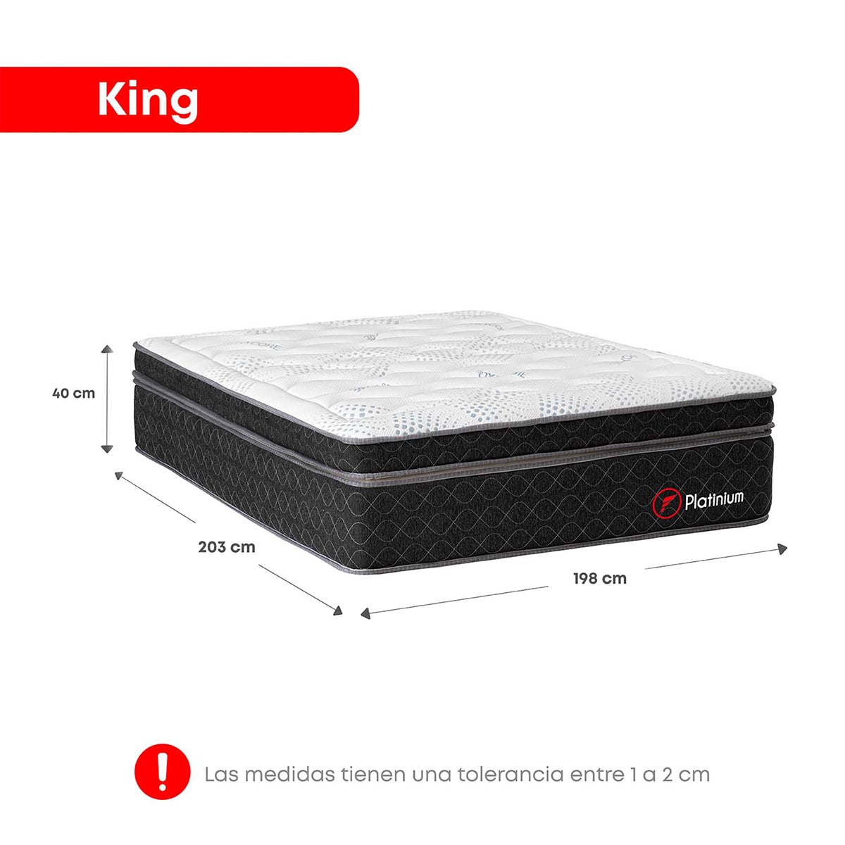 DORMITORIO CON CAJONES FORLI PLATINIUM KING - 9