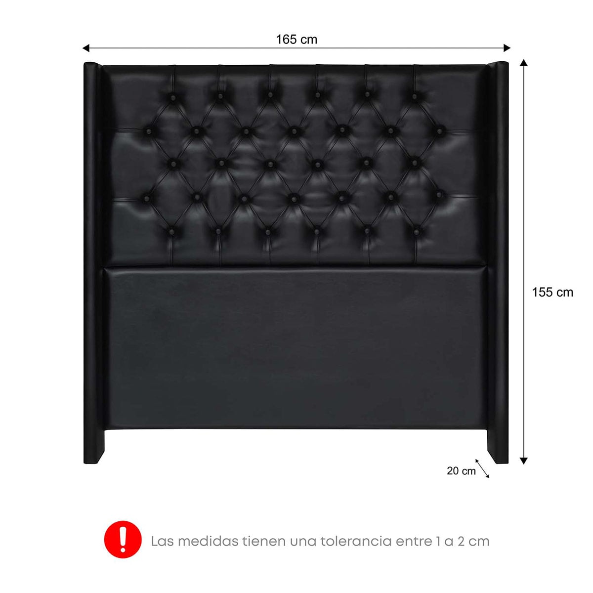 DORMITORIO CON CAJONES FORLI PLATINIUM QUEEN + VELADORES - 11
