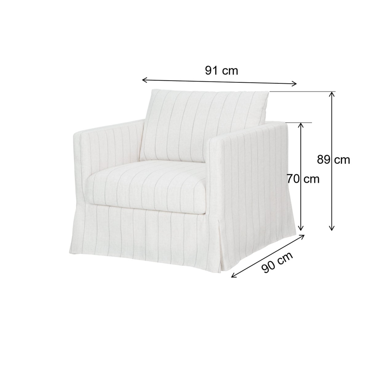 SILLÓN MAISON LINETT PHILIPPE BLANCO - 3