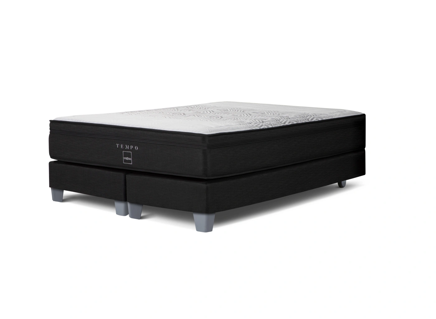 DORMITORIO ROSEN TEMPO QUEEN ISSEY GRAFITO + 2 VELADORES + 2 ALMOHADAS MEMORY MAX - 7