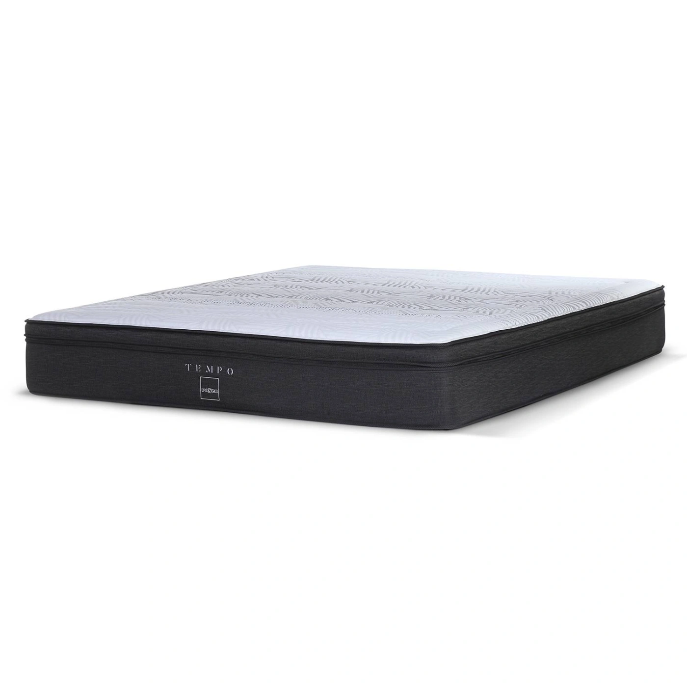 DORMITORIO ROSEN TEMPO QUEEN ISSEY GRAFITO + 2 VELADORES + 2 ALMOHADAS MEMORY MAX - 9
