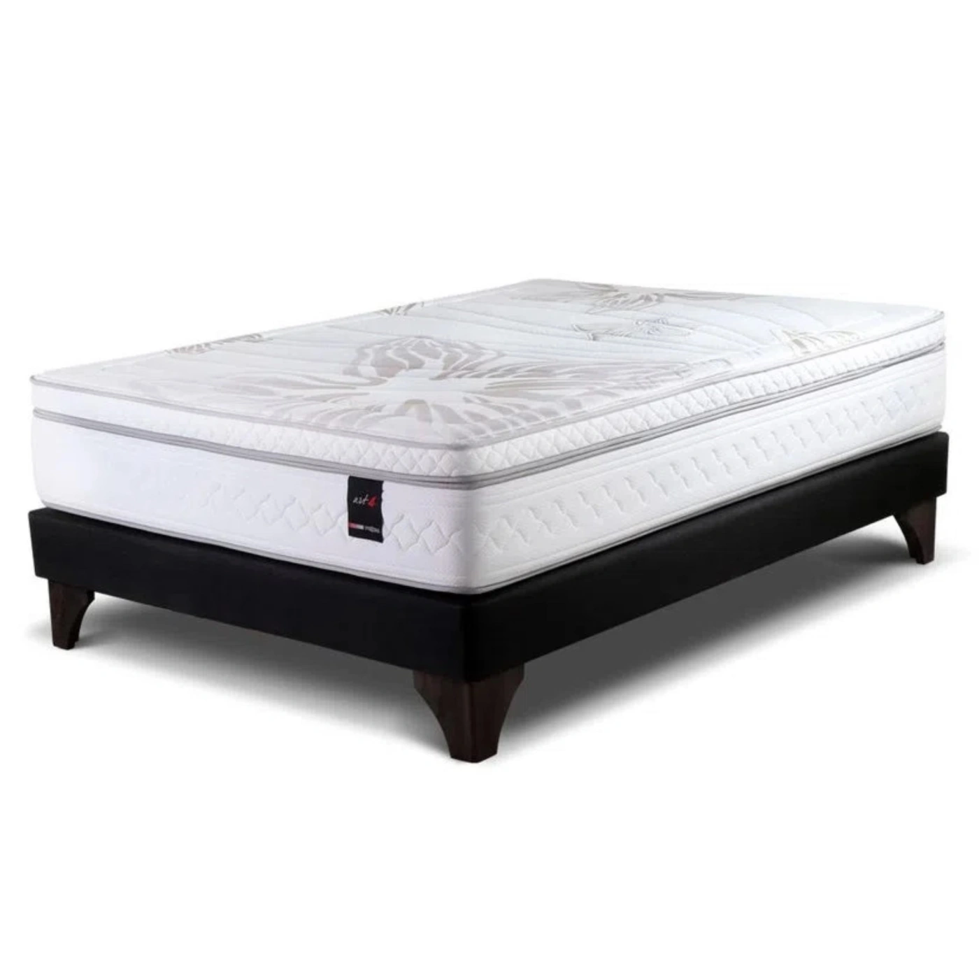DORMITORIO EUROPEO ROSEN ART 4 2 PLAZAS ISSEY GRAFITO + 2 VELADORES - 7