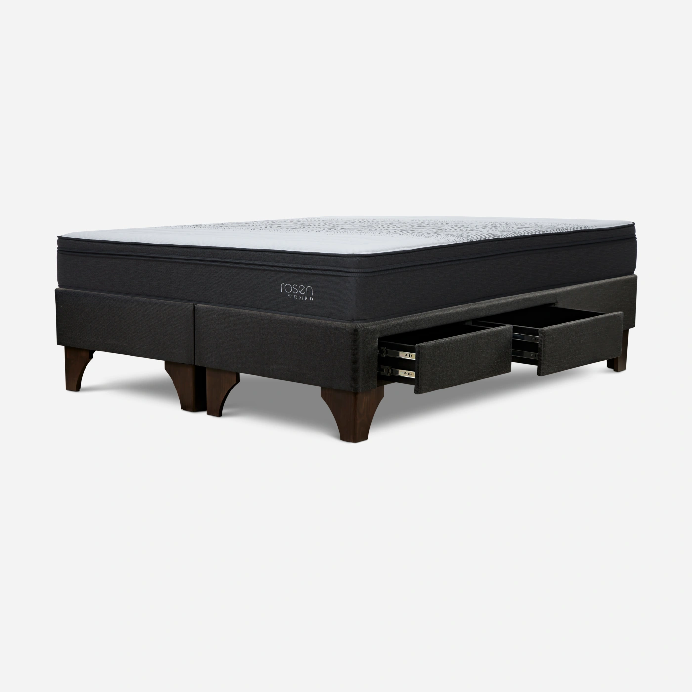 DORMITORIO EUROPEO CON CAJONES ROSEN TEMPO QUEEN ISSEY GRAFITO - 3