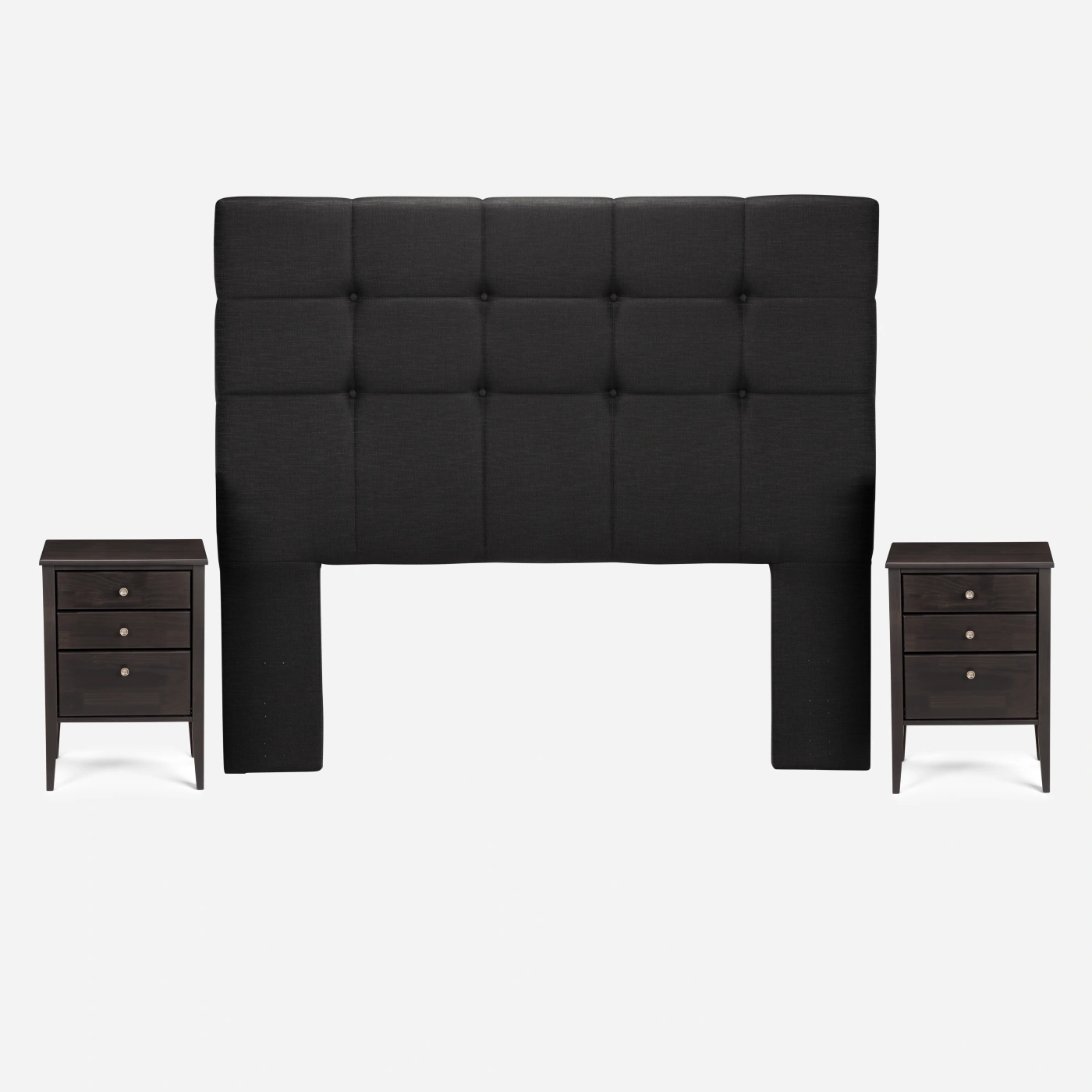 DORMITORIO EUROPEO CON CAJONES ROSEN TEMPO KING ISSEY GRAFITO - 6