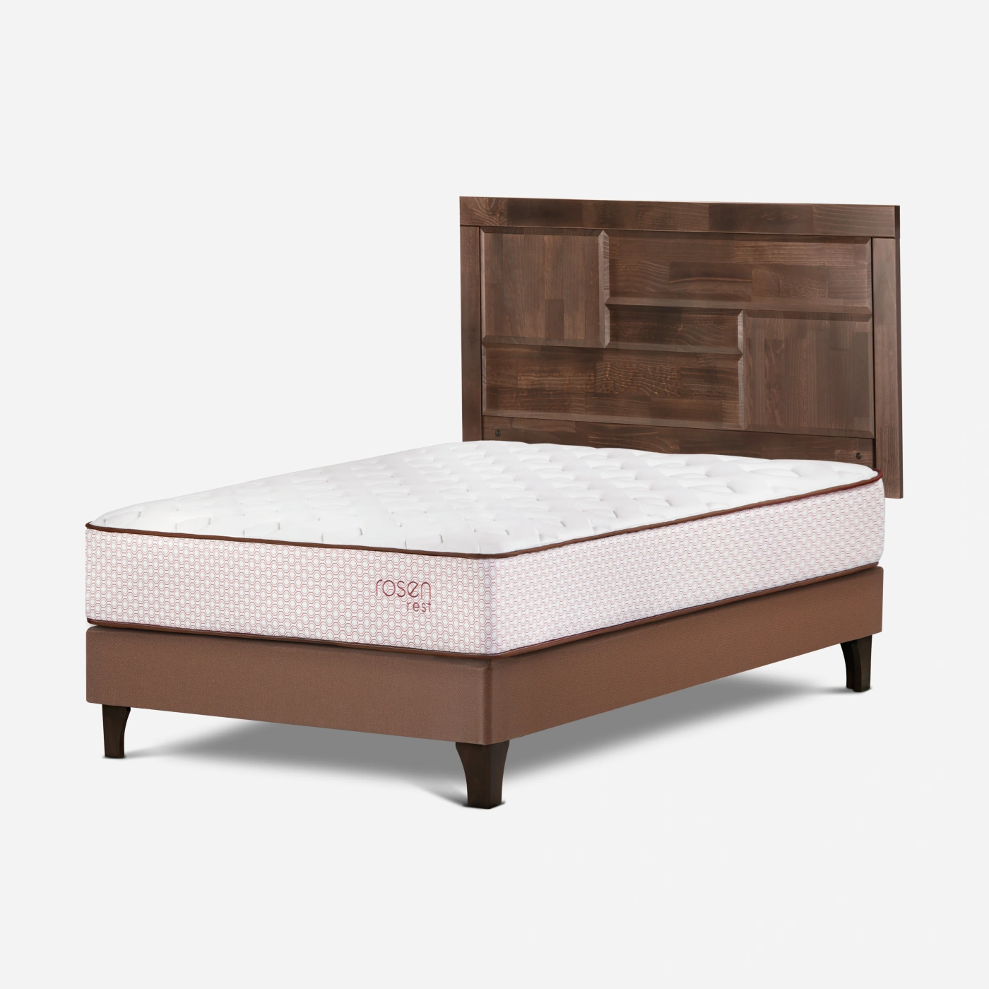 DORMITORIO EUROPEO ROSEN REST 2 PLAZAS DOLCE + 2 VELADORES DOLCE - 3