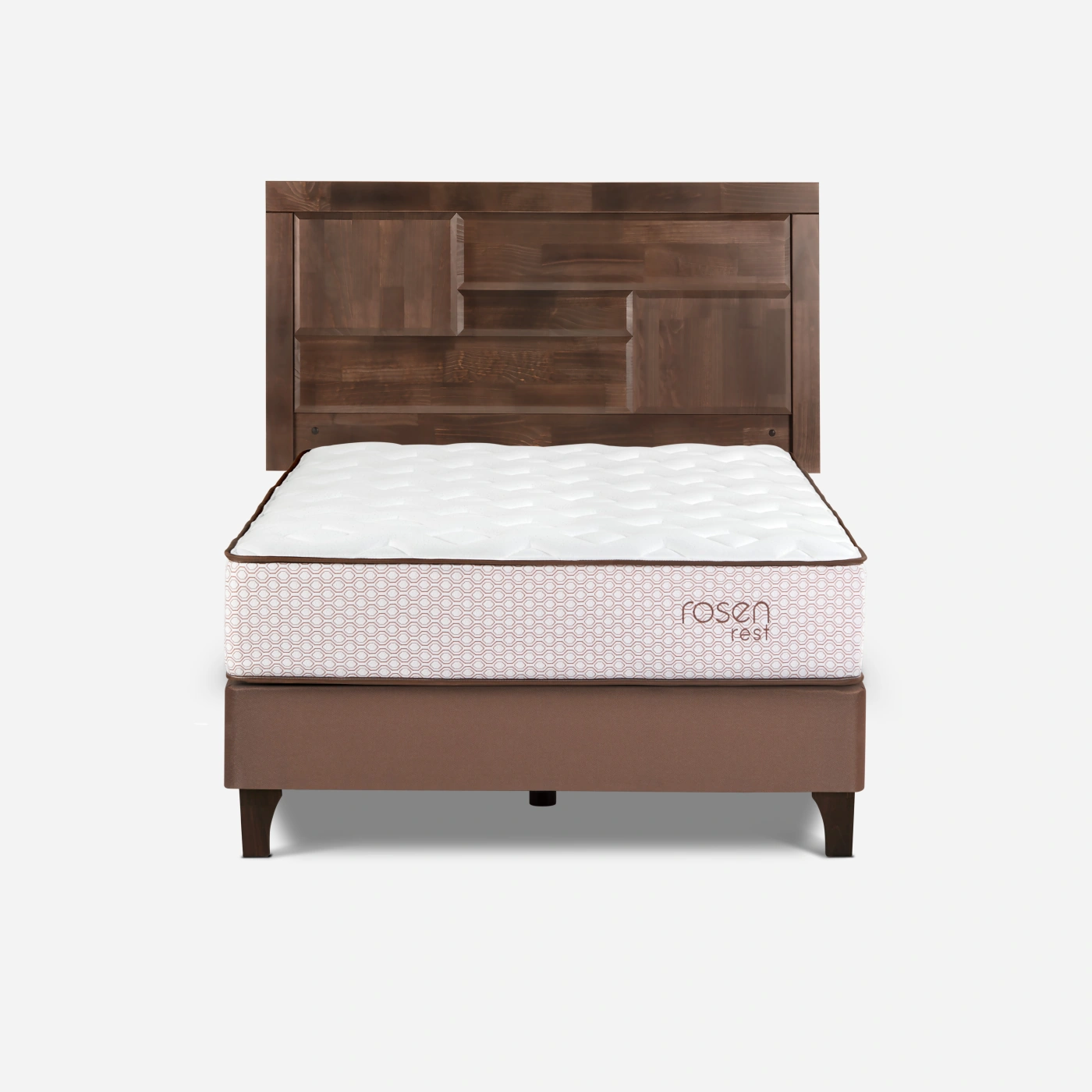 DORMITORIO EUROPEO ROSEN REST 2 PLAZAS DOLCE + 2 VELADORES DOLCE - 4