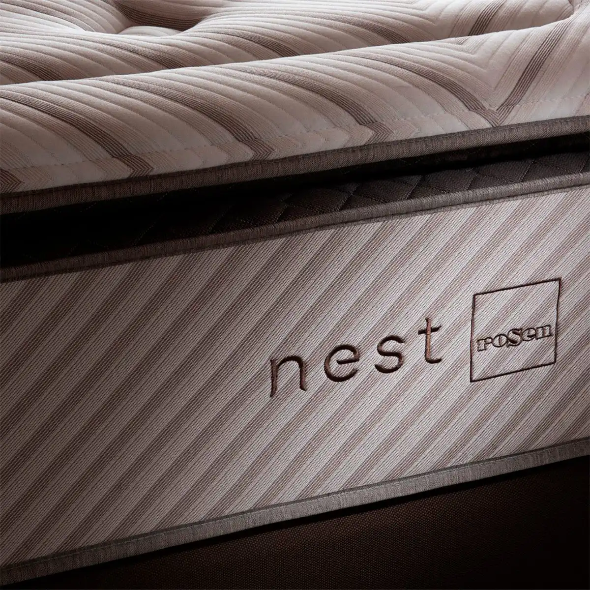 CAMA EUROPEA ROSEN NEST 2 PLAZAS NO APLICA CAJONES MARRÓN - 4