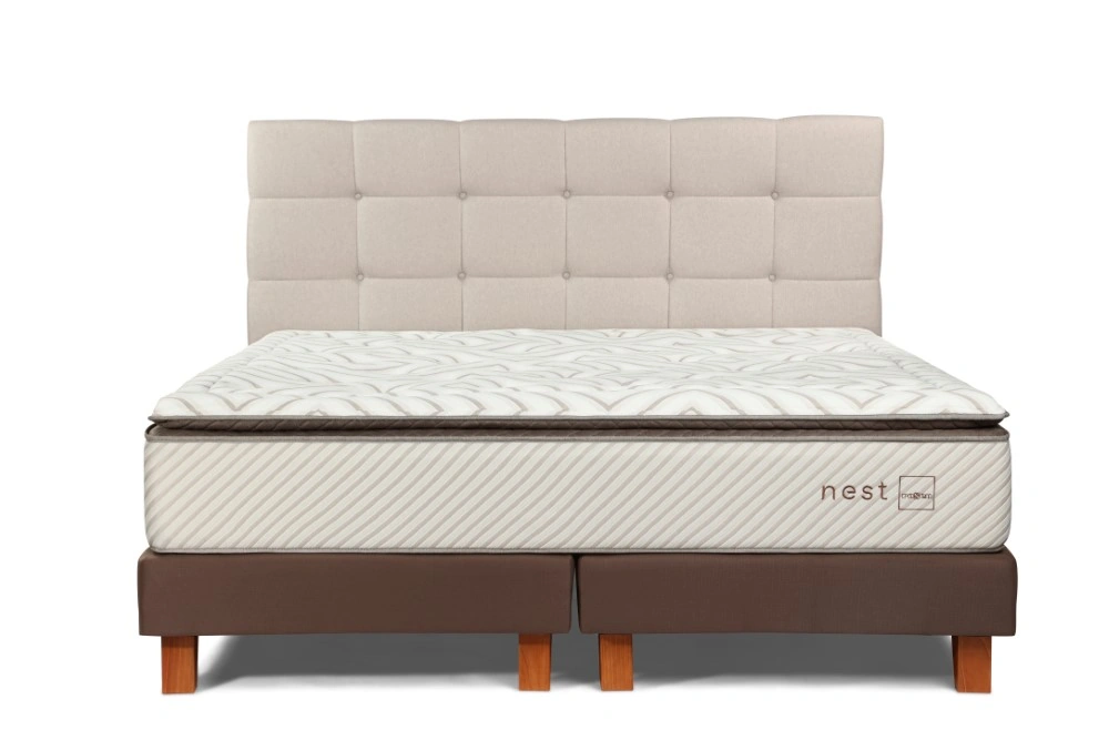 DORMITORIO EUROPEO ROSEN NEST QUEEN + 2 ALMOHADAS MEMORY MAX - 2
