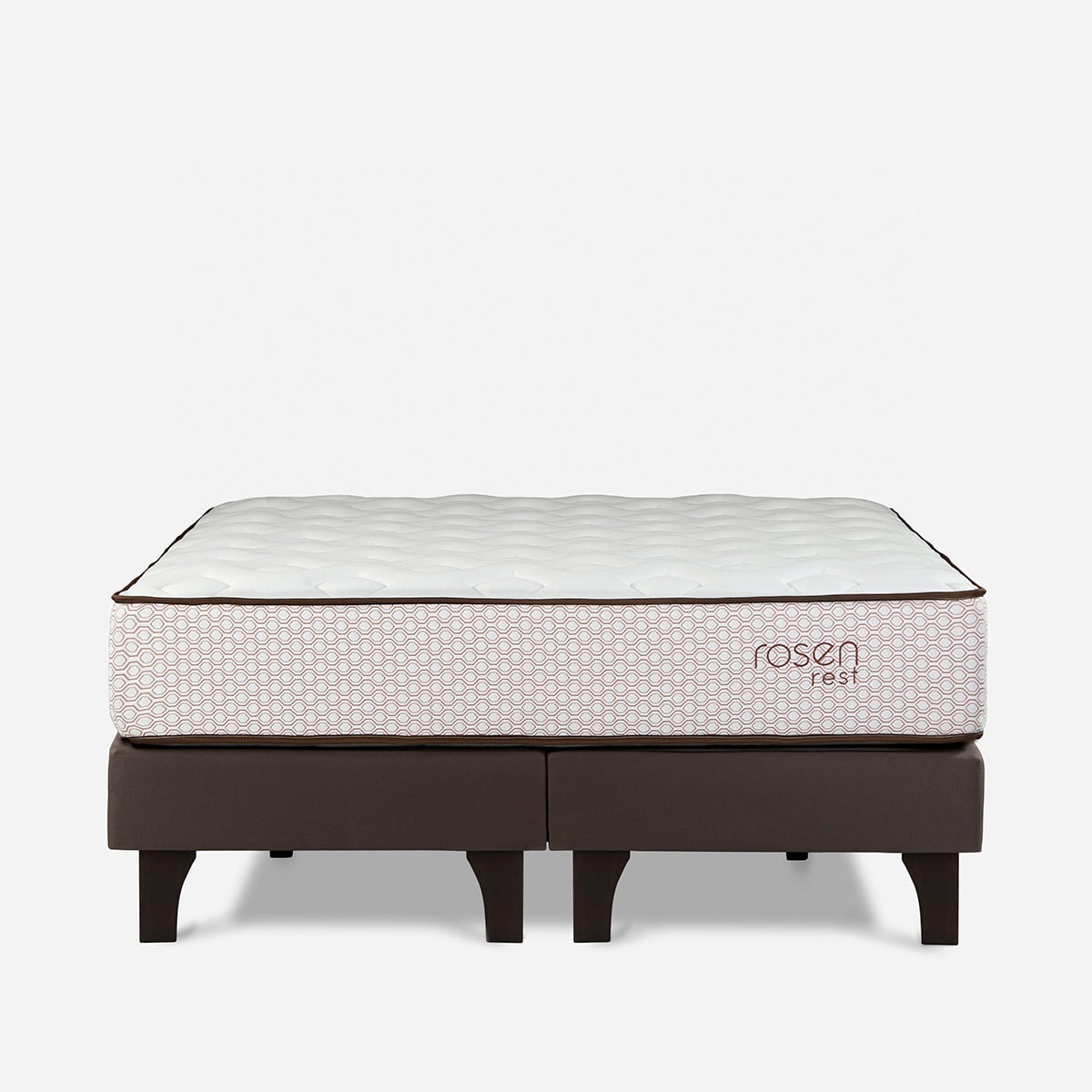 CAMA EUROPEA ROSEN REST QUEEN NO APLICA CAJONES MARRÓN - 2