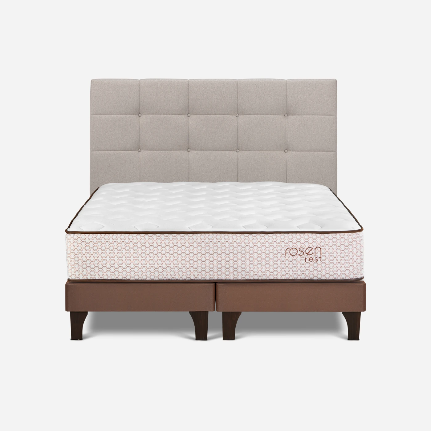 DORMITORIO EUROPEO ROSEN REST QUEEN + 2 Almohadas - 2