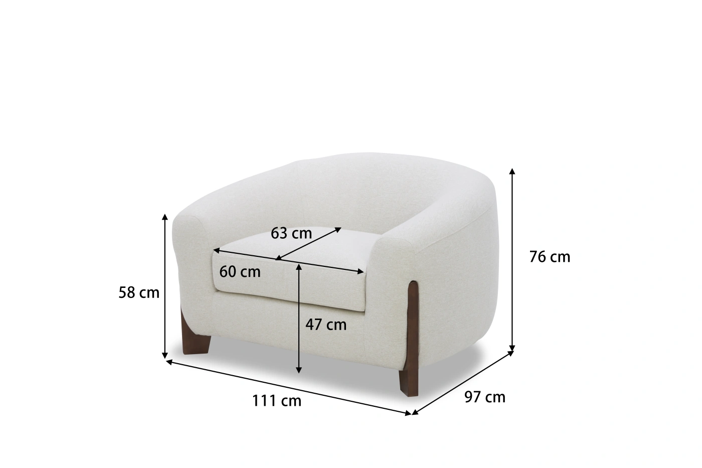 SILLÓN MAISON LINETT SYLVIE TAUPE - 3