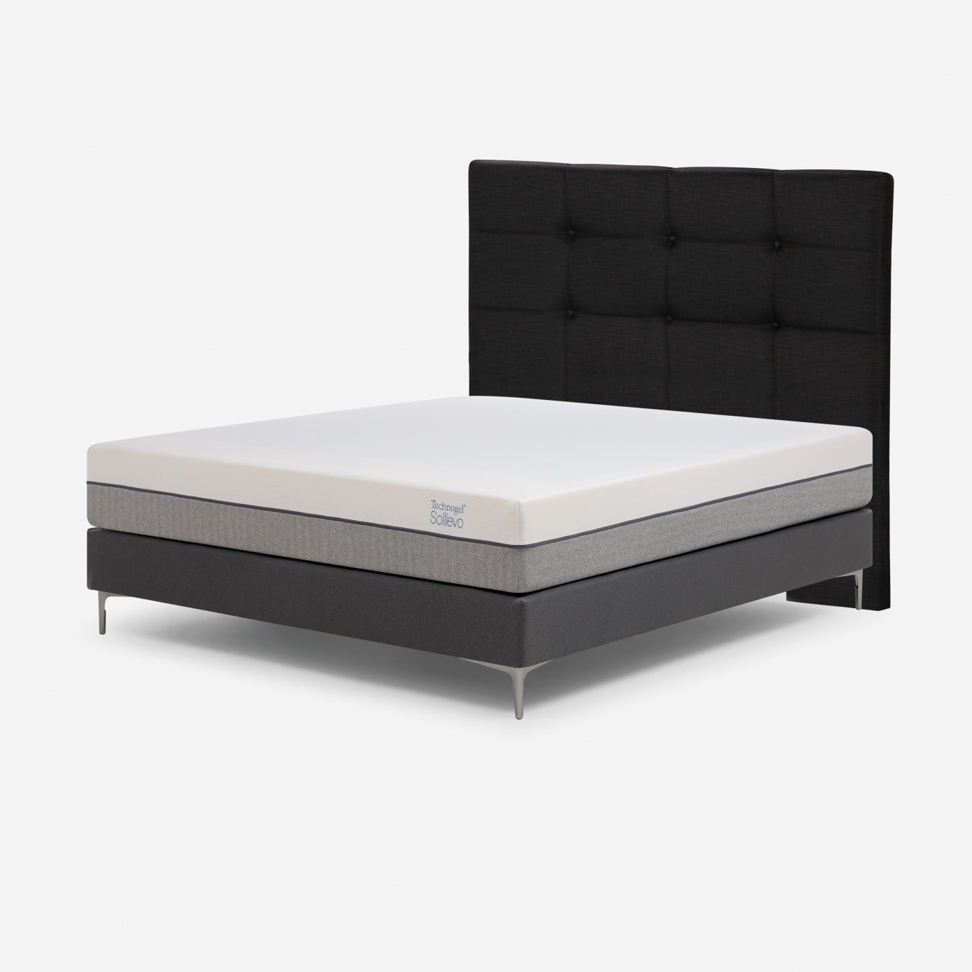 DORMITORIO EUROPEO NEW SOLLIEVO 2 PLAZAS ISSEY GRAFITO - 2