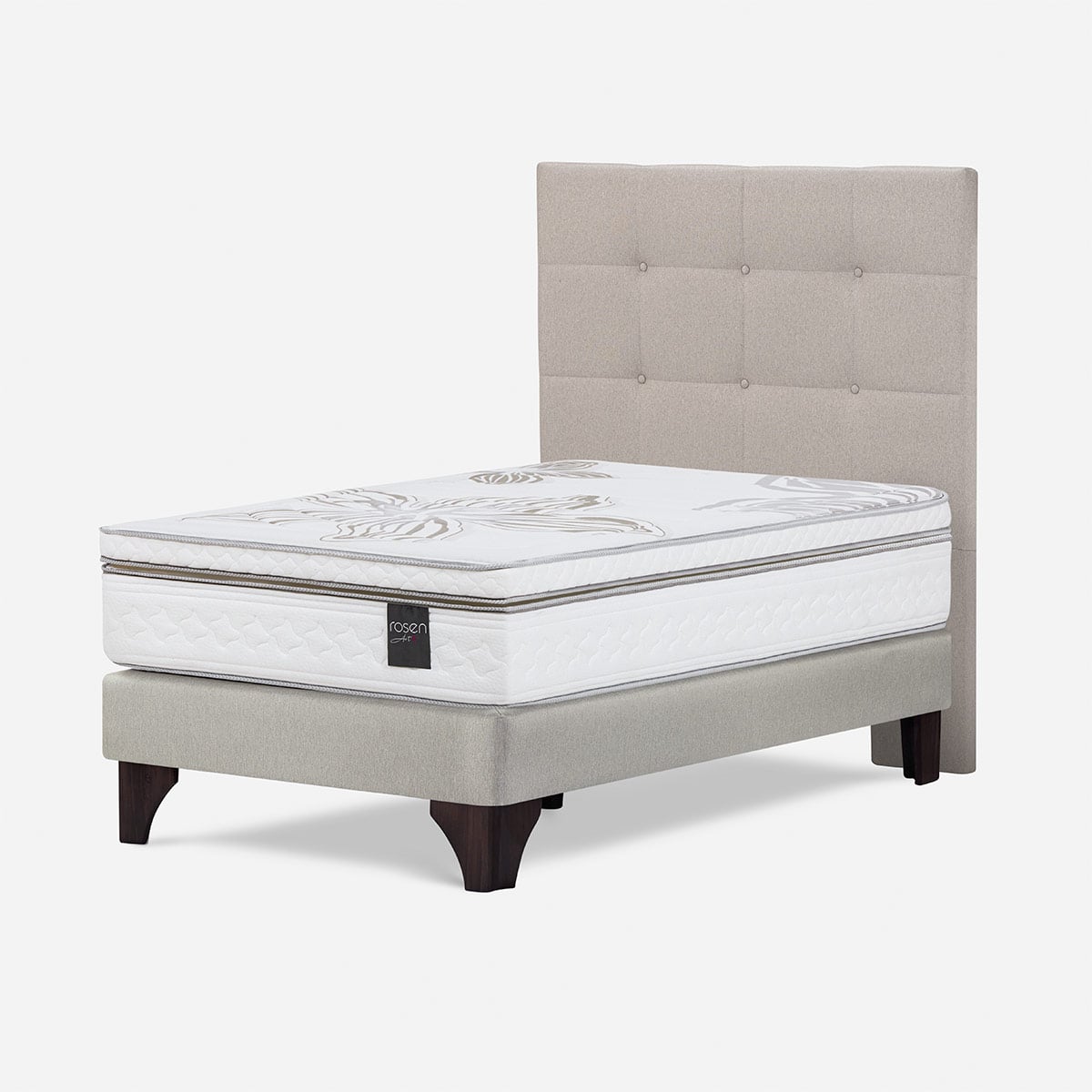 DORMITORIO EUROPEO ROSEN ART 4 1.5 PLAZAS ISSEY NIEBLA - 1