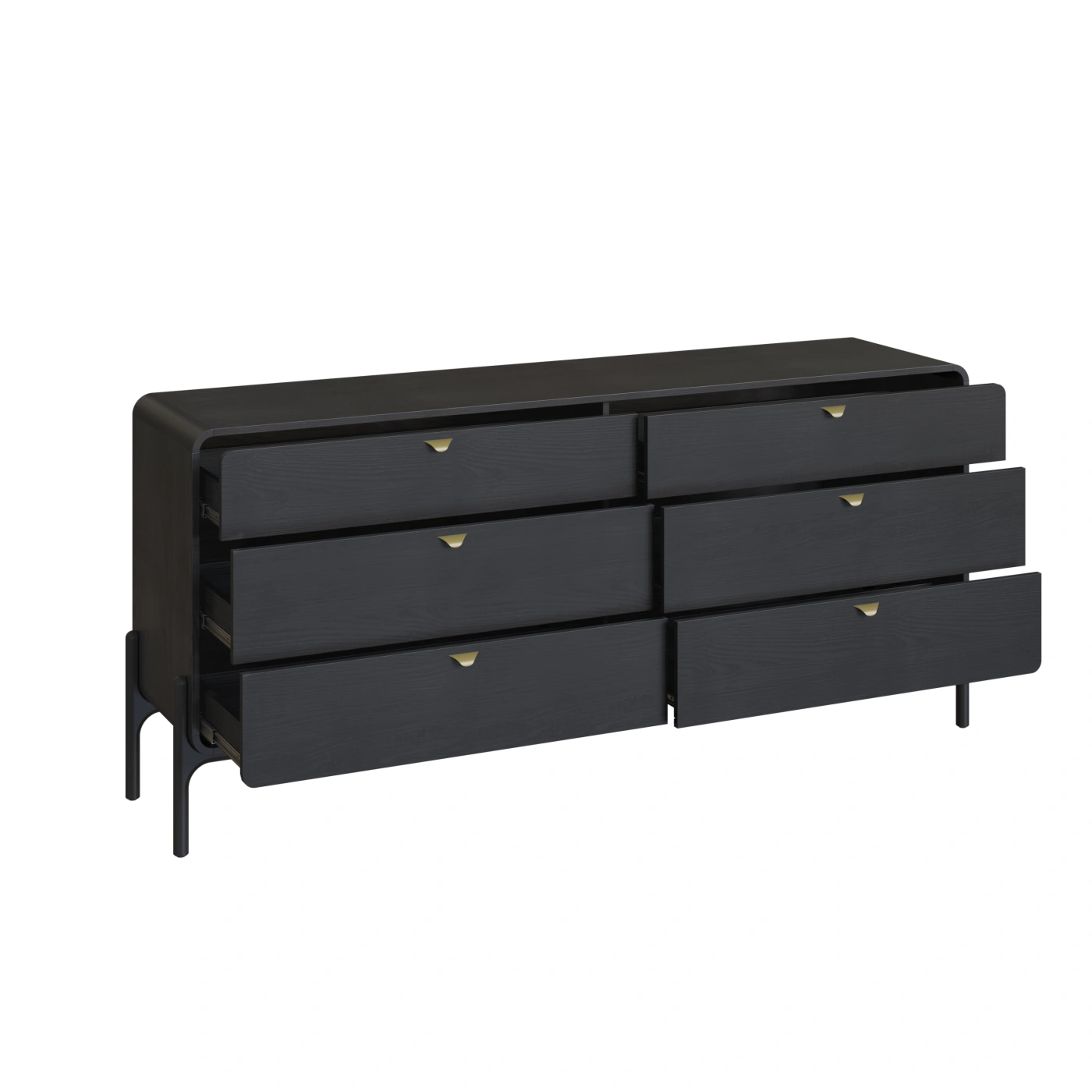 CÓMODA MAISON LINETTSELECT 6 CAJONES NEGRO - 4