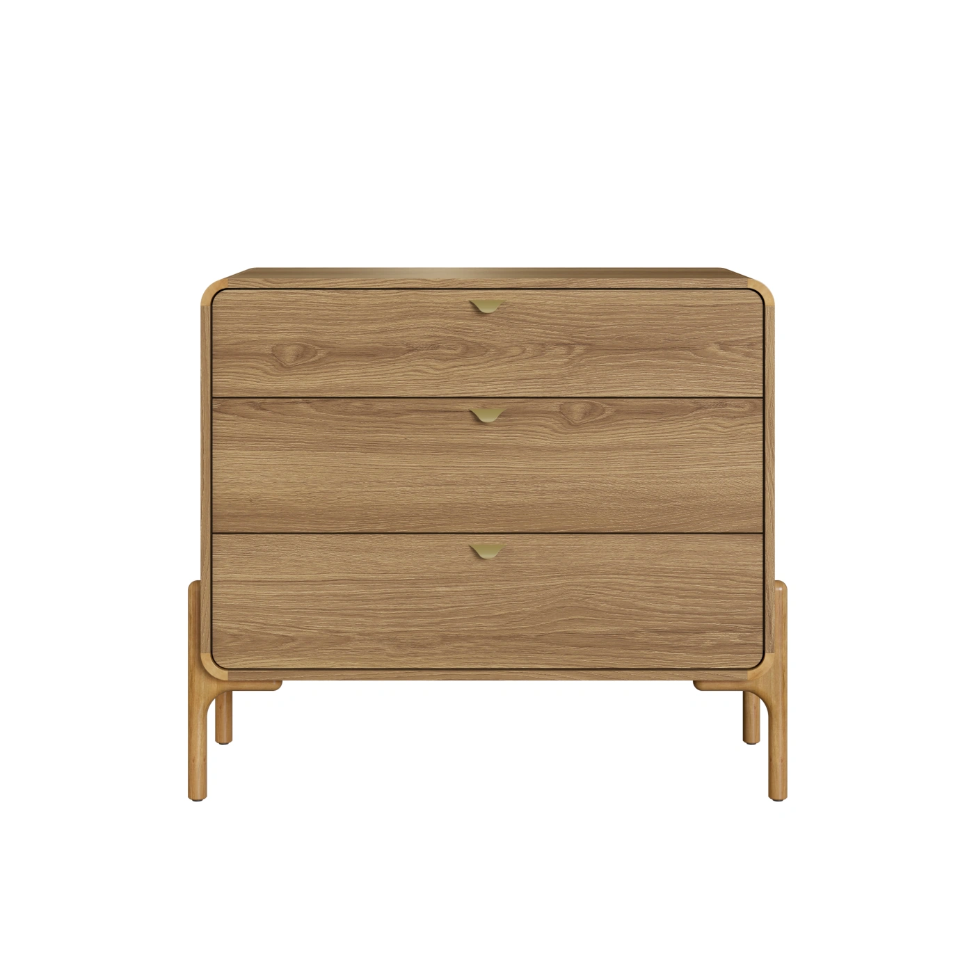 CÓMODA MAISON LINETTSELECT 3 CAJONES MARRÓN - 4
