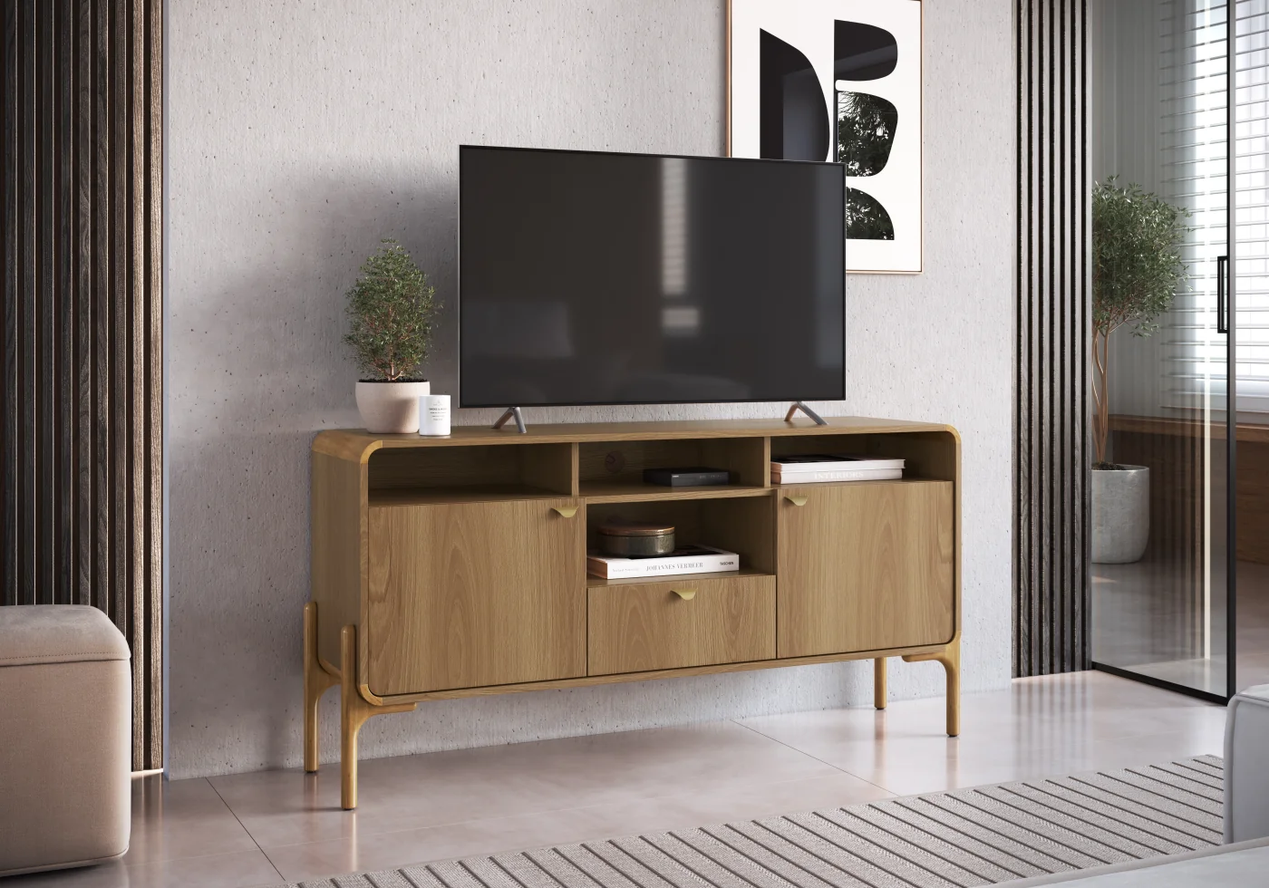 MESA DE TV MAISON LINETT SELECT MARRÓN - 1