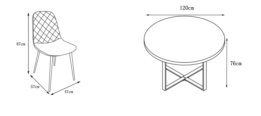 JUEGO DE COMEDOR RIPLEY HOME INDUSTRIAL 4 SILLAS VERDE - 3
