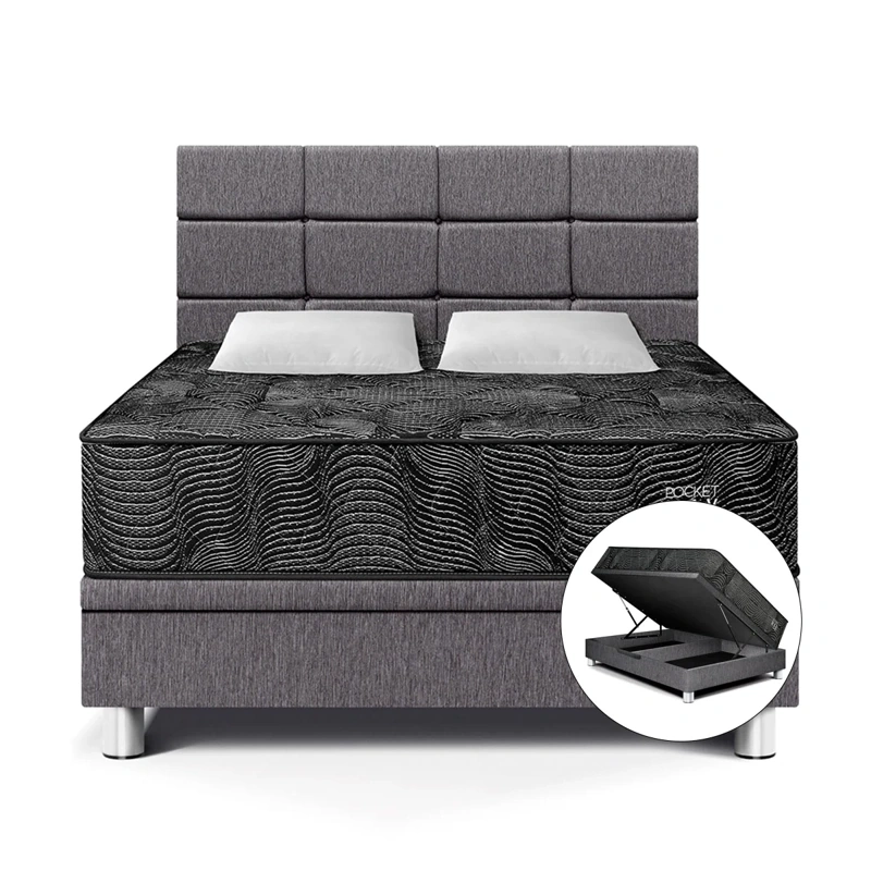 DORMITORIO BOXET PARAÍSO POCKET MAX BLACK BLOCKS 2 PLAZAS - 1