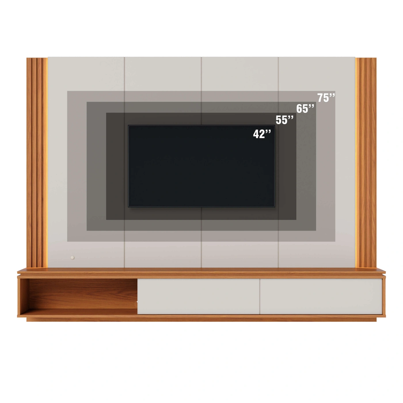 PANEL DE TV RIPLEY HOME LOA HASTA 75" OFF WHITE - 3