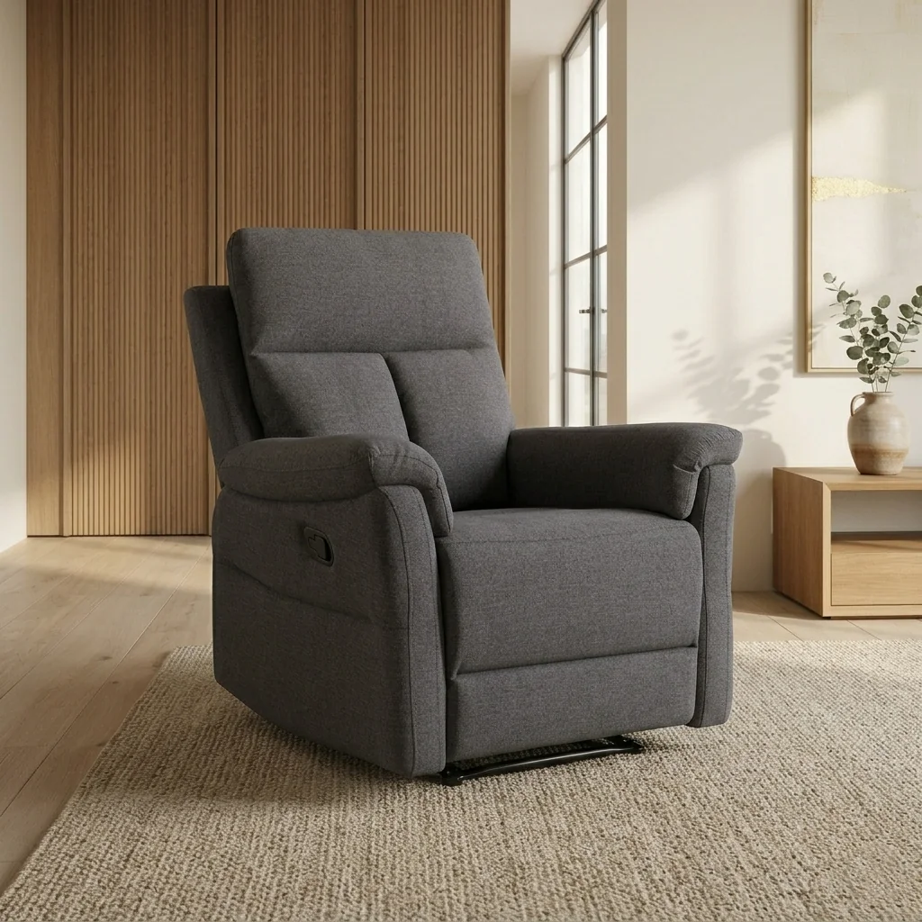 RECLINABLE RIPLEY HOME HAMILTON 1 CUERPO GRIS - 1