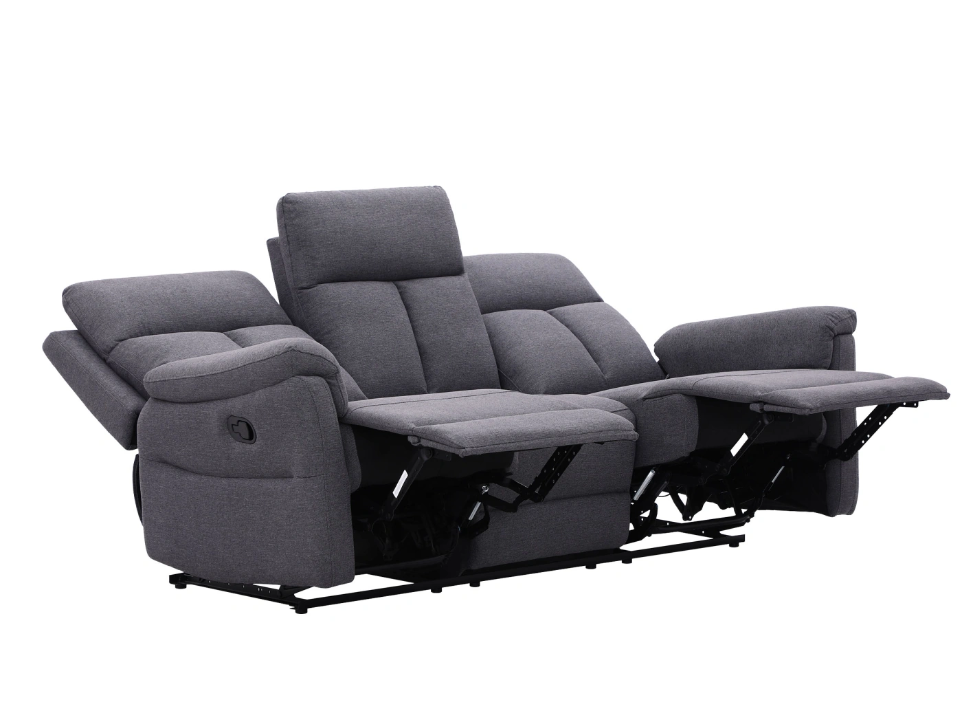 RECLINABLE RIPLEY HOME HAMILTON 3 CUERPOS GRIS - 4