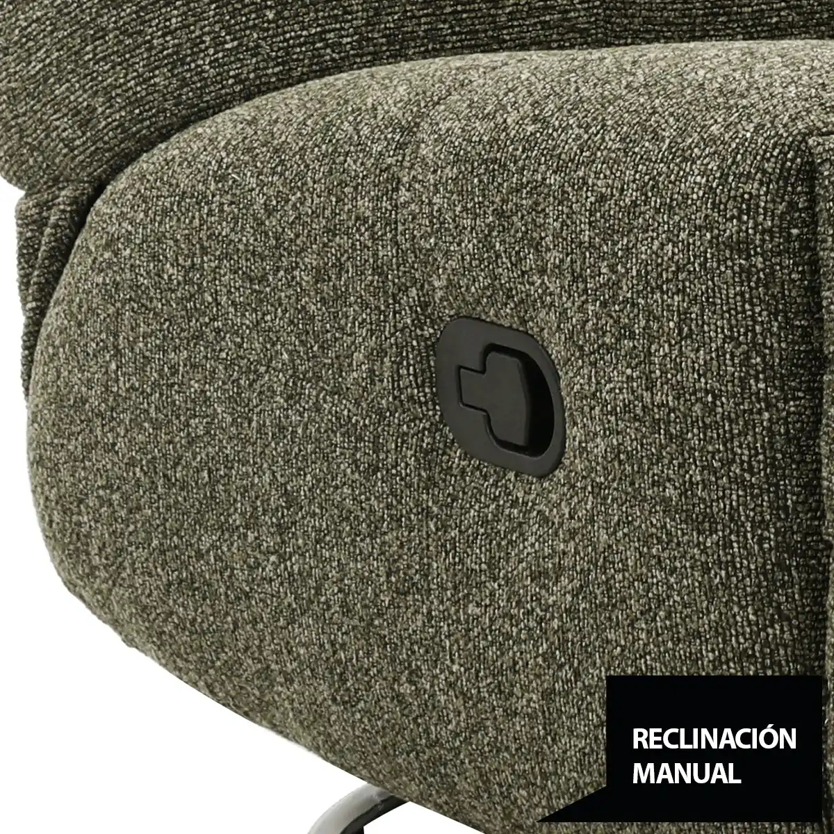 RECLINABLE RIPLEY HOME CARLOS BASE GIRATORIA VERDE - 7