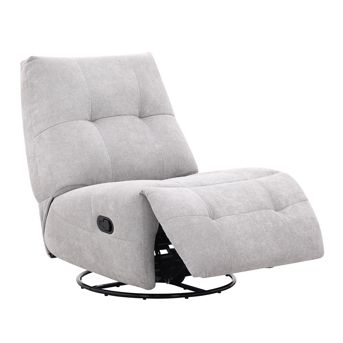 RECLINABLE RIPLEY HOME CARLOS BASE GIRATORIA GRIS - 4