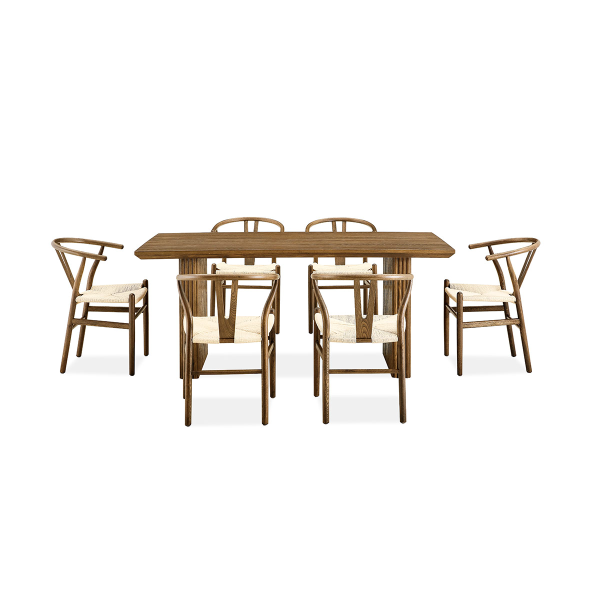 JUEGO DE COMEDOR MAISON LINETT MARCEL 6 SILLAS WENGUE - 3