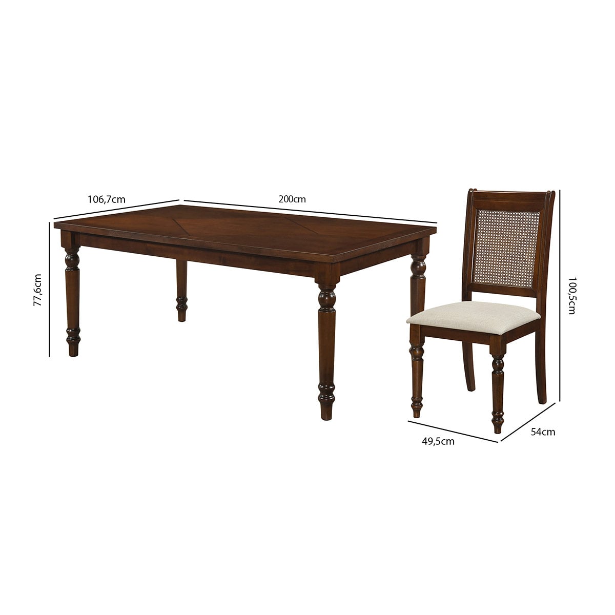JUEGO DE COMEDOR RIPLEY HOME ANTONIETA 8 SILLAS - 6