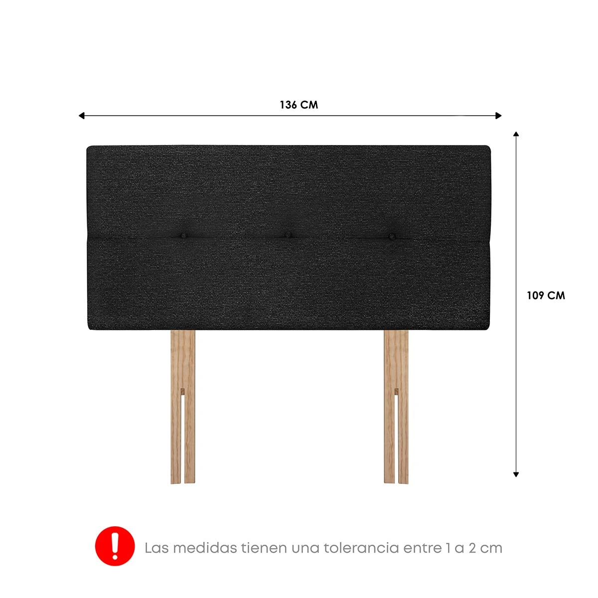 DORMITORIO SABANERA FORLI ACQUA 2 PLAZAS + VELADOR TURIN CARAMELO - 10