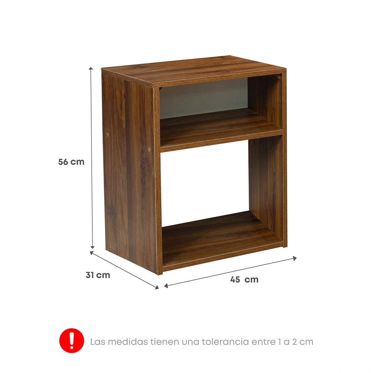 DORMITORIO FORLI ACQUA 1.5 PLAZAS + VELADOR TURIN CARAMELO - 9