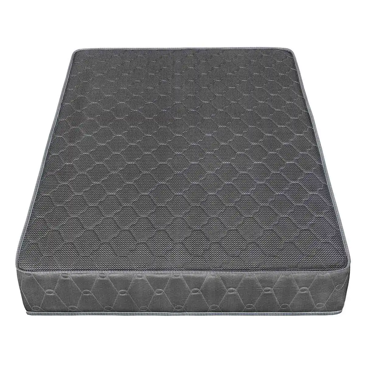 DORMITORIO FORLI ACQUA 1.5 PLAZAS GRIS + VELADOR TURIN CARAMELO - 4