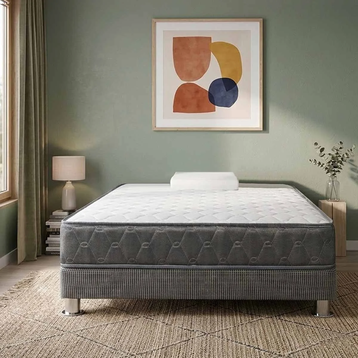 CAMA FORLI ACQUA 1.5 PLAZAS + ALMOHADA - 2
