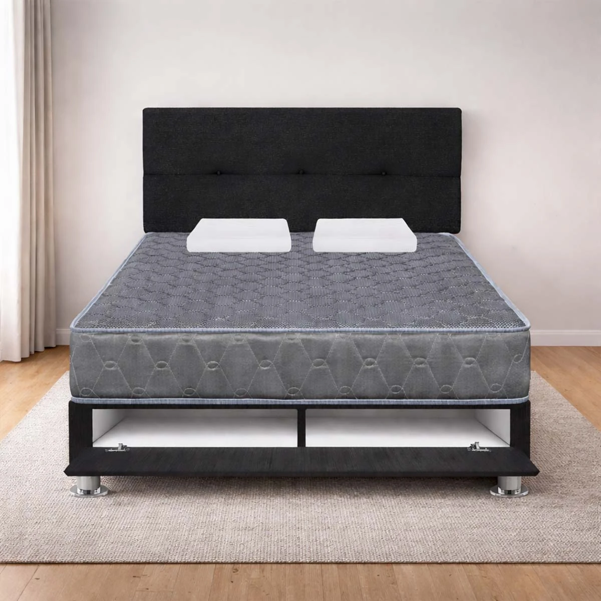 DORMITORIO SABANERA FORLI ACQUA 2 PLAZAS GRIS + ALMOHADAS - 2