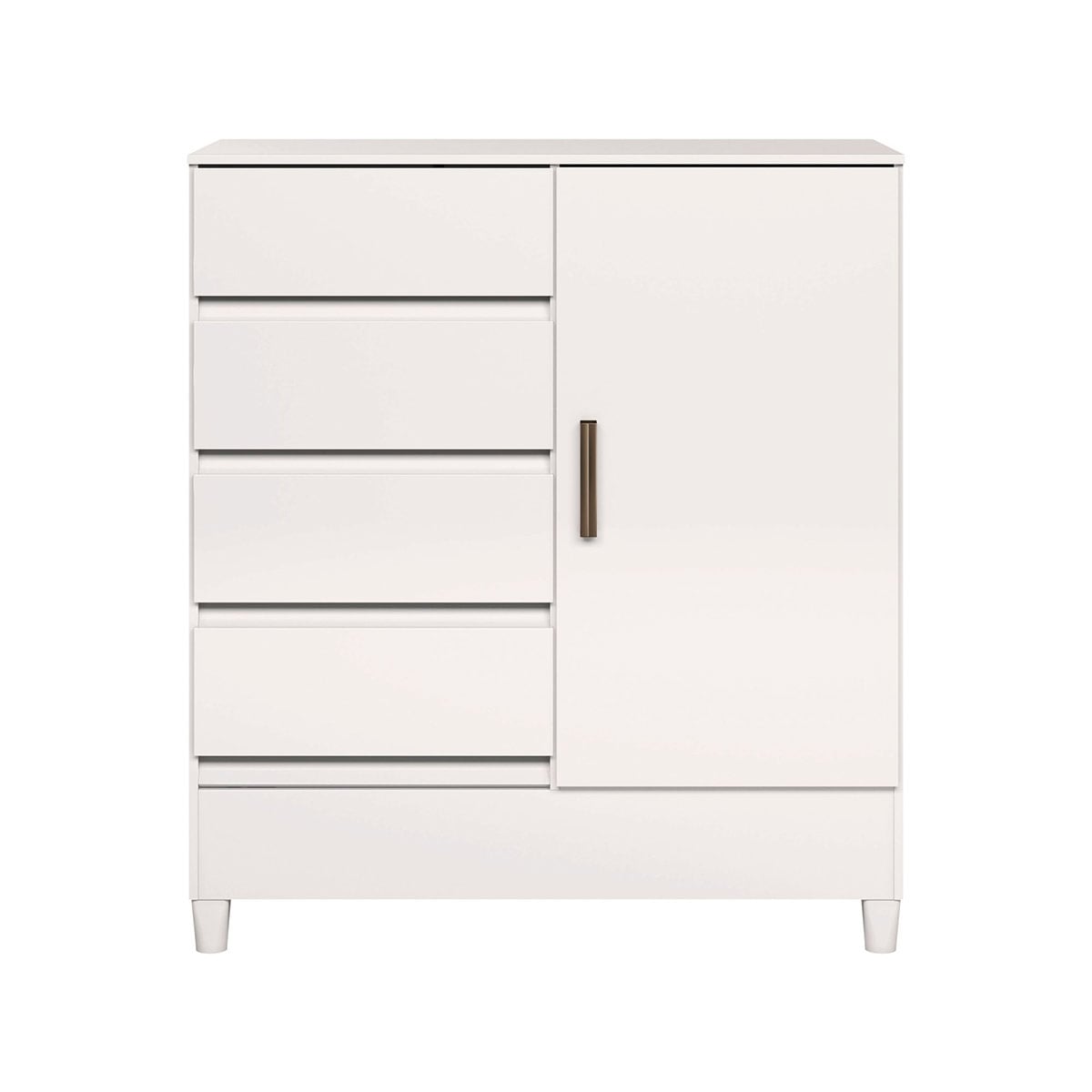 CÓMODA RIPLEY HOME FIT 4 CAJONES 1 PUERTA BLANCO - 2